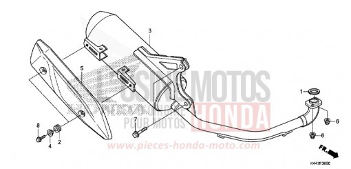 EXHAUST MUFFLER NSC110MPDK de 2019